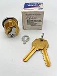 Mortise Cylinder By Gms, Solid Brass, 1/8'' Long, Arrow Keyway, Satin Chrome New. Price: $29.95.