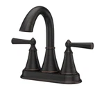 Pfister Saxton 1.2 Gpm Centerset Bathroom Faucet With Push & Seal Drain Open. Price: $84.15.