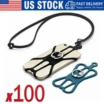 Cell Phone Strap Lanyard Case Sling Necklace Cord Holder Silicone Ring Lot New. Price: $48.19.