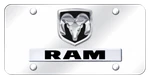 Ram Chrome Dual Logo On Mirror Plate Official Licensed New. Price: $53.95.