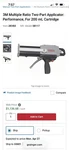 3M 08117 Two-part 200ML Cartridge Applicator Gun 360 Rotating Barrel Used. Price: $220.00.