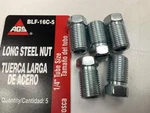 (5) Ags BLF-16C Steel Tube Nut, 1/4" (7/16"-24) Inverted Long New. Price: $8.99.