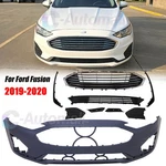 Fits 2019 2020 Ford Fusion Complete Bumper & Grille W/ Fog Lights Cover New. Price: $231.00.