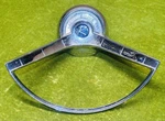 Amc Rambler Power Steering Wheel Horn Chrome 63 64 Used. Price: $45.00.