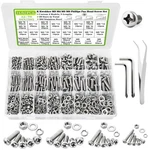 1483PCS M3 M4 M5 M6 Metric Bolt Assortment, 304 Stainless Steel Phillips Pan ... New. Price: $38.18.