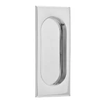 Emtek 222126 Brass Rectangular Flush Sliding Door Pull 4 Inch US26 Pc Open. Price: $10.00.