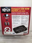 New Tripp Lite Compact Usb Kvm Switch With Audio - 2 Ports Includes Cables Kit. Price: $44.95.