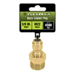 Flexzilla PW3491 Quick-connect Plug, 3/8" Body M22 Male, Steel New. Price: $13.24.