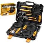 9-PIECE Oil Filter Wrench Set, Adjustable Stainless Steel, Universal New. Price: $45.00.