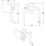 Buyers Products B2589W Weld-on Corner Security Latch Set New. Price: $16.00.