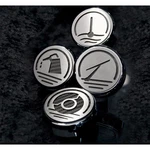 Executive Cap Covers Black Cf Inlay 4P 05-09 Ford Mustang Automatic Chrome New. Price: $105.95.