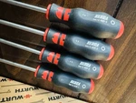 Wurth Zebra Square Screwdriver Set 4 Pieces Color Coded New In Box. Price: $48.99.