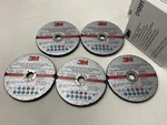 (5) 3M 01991 Green Corps Reinforced Weld Grinding Wheel 3" X 0.22" 3/8" New. Price: $53.95.