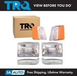Headlights & Parking Corner Left Right Kit Set For 97-98 Grand Cherokee New. Price: $98.95.