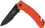 Kershaw Barricade Rescue Folding Knife Serrated Drop Point Blade Orange New. Price: $36.31.