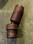 Grey Pneumatic 16MM 3/8" Drive Pivoting Impact Deep Socket 19MM 1016UMD New. Price: $14.24.