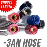 Nitrous Outlet 00-20180 36" -3AN Stainless Braided Hose (black Fittings) New. Price: $35.99.