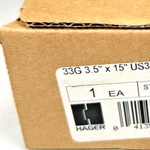 Hager 33G US3 Push Pull Plate 052667 Polished Brass 8 Ctc Nos New. Price: $104.88.