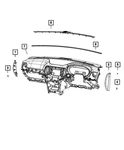 Genuine Mopar Defroster Grille 1QQ09LC5AG New. Price: $87.47.