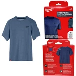 Milwaukee Hybrid Work Tee Freeflex Blue Medium New Short Sleeve. Price: $19.99.