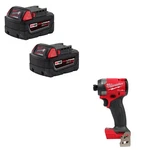 Milwaukee 48-11-1852-2953-20 M18 Battery 2-PACK + Free Impact Driver New. Price: $223.34.