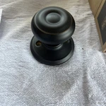 Schlage F170-GEO-716 Georgian Non-turning One-sided Dummy Door Knob Aged Bronze Open. Price: $8.99.