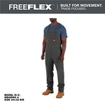Milwaukee Tool Freeflex Unlined Bib Overalls Gray Size M850G-3830 New. Price: $129.99.