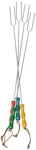 Picnic Fork Set - Chrome Steel, Assorted Vibrant Colors, 22" Outdoor Dining New. Price: $56.62.