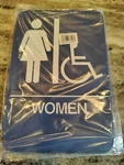 HS-9070-05 Women's/handicap Sign (blue) 6*9 New. Price: $9.49.