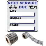 Jinch Oil Change Stickers, 300 Pcs 2 X Inches Clear Window New. Price: $15.37.