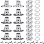 Gisafai 10 Sets Canvas Twist Lock Fasteners, Turn Button M4-1.0, Silver New. Price: $13.09.
