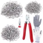 Swpeet 900PCS 3/4" 1/2" 3/8" Galvanized Hog Rings With Straight Silver, Red New. Price: $27.24.