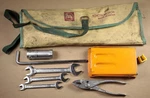 Vintage Toyota Motor Japan Oem Tool Kit Roll Bag Wrenches Pliers (partial Set) Used. Price: $59.00.