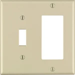 Leviton 80405-00I Ivory 2-GANG Thermoset Plastic Gfci/rocker/toggle Wall Plate New. Price: $6.91.