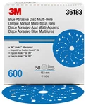 3M 36183 Hookit Blue Abrasive Disc 6", 600 Grade, 50/BOX New. Price: $64.36.