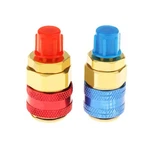 Joywayus Low High R134A Ac Quick Connectors System 1/4"-I Shape, Red And Blue New. Price: $23.99.