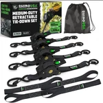 Rhino Usa Retractable Ratchet Straps Inch X 10 Feet 2-PACK Black New. Price: $51.22.