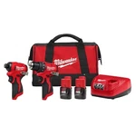 Milwaukee Tool 3494-22 M12 Scpbl Piece Combo Kit, (2) 2.0 Ah New. Price: $159.99.