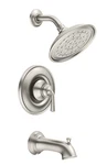 New Moen 82850SRN Wetherly Posi-temp(r) Tub/shower With Valve Brushed Nickel Open. Price: $129.00.