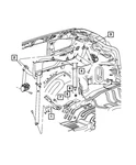 Genuine Mopar Bolt 6105077AA New. Price: $10.35.