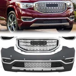 For 2017-2019 Gmc Acadia Front Bumper Grille Assembly Upper Lower W/ Fog Light New. Price: $455.00.
