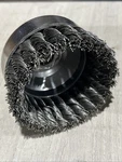 Weiler 12206 4 Single Row Knot Cup Brush, .023 Wire, 5/8-11,NEW. Price: $26.00.