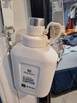 Stanley Classic Canteen White Stainless Steel 1QT Leakproof Bpa-free With Strap New. Price: $75.00.