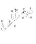 Genuine Mopar Wiring Trough Right 05057790AD New. Price: $42.14.