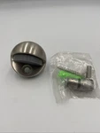Baldwin 4005150 Satin Nickel Solid Brass 1.25" Diameter Half Dome Door Bumper / New. Price: $11.99.
