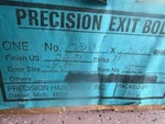 Precision Hardware Rare 0810 Rhr US26D X 17H 88DDS 4' With Nl 03-32D Trim L/c New. Price: $649.00.