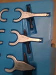 Ford Rotunda T74P-3000-A Caster Camber Adjustment Wrenches Kit Set Used. Price: $38.50.