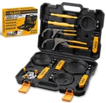 9PC Oil Filter Wrench Set, Adjustable Sizes, Stainless Band, Pliers Included New. Price: $46.99.