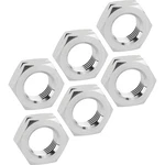Aluminum Jam Nuts, 3/8-24 Lh, PACK/6 New. Price: $14.99.