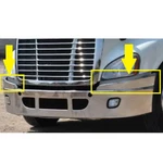 2007 2017 Freightliner Cascadia Chrome Plastic Top Bumper Filler Pair Set New. Price: $135.10.